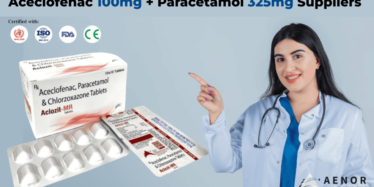 Aceclofenac 100mg and Paracetamol 325mg Suppliers