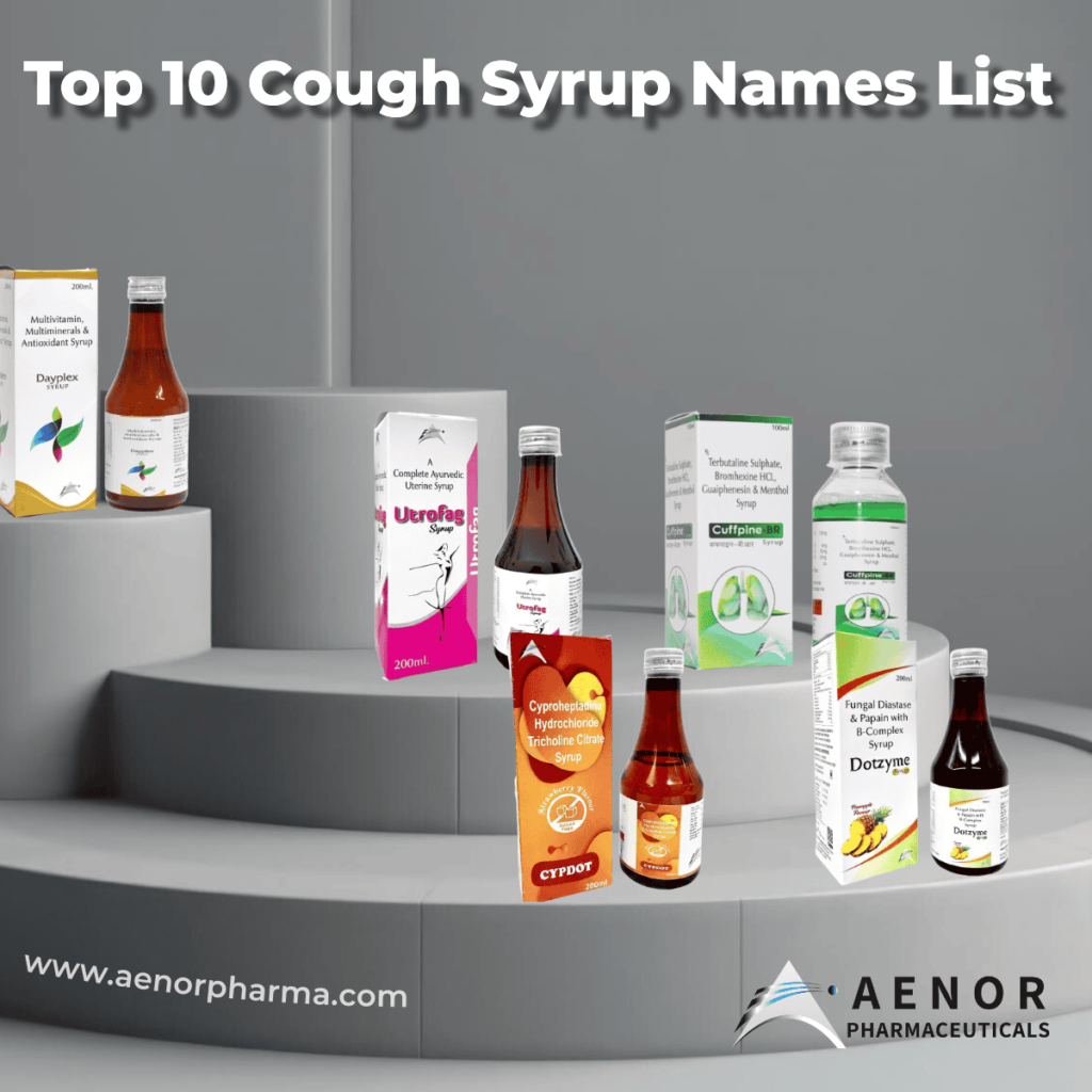 top cough syrup name list