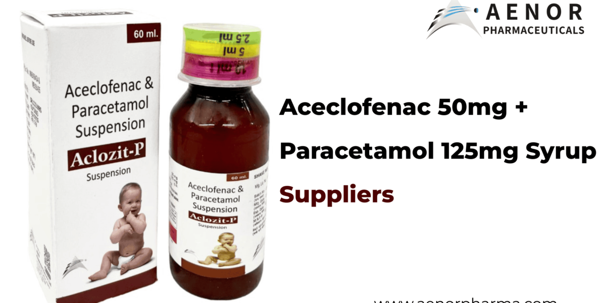 Aceclofenac 50mg + Paracetamol 125mg Syrup Suppliers