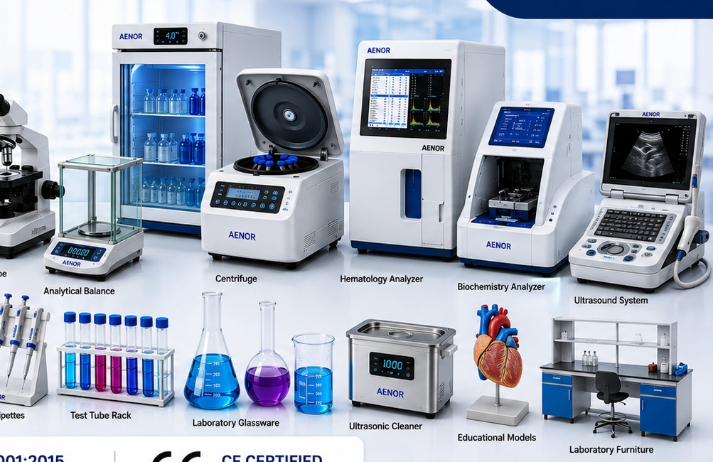 Aenor laboratory, scientific and diagnostic equipment range